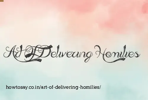 Art Of Delivering Homilies