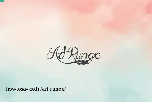 Art Runge