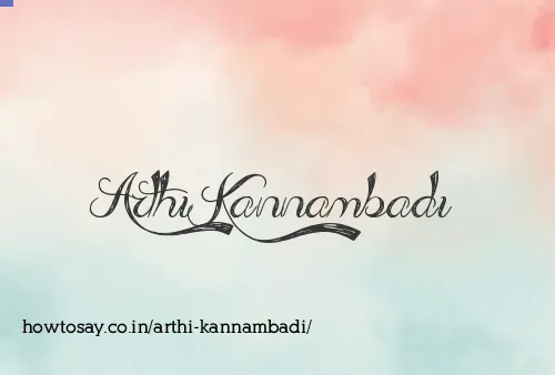 Arthi Kannambadi