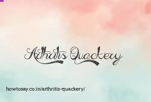 Arthritis Quackery