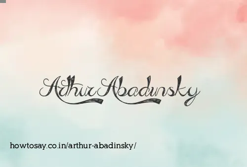 Arthur Abadinsky