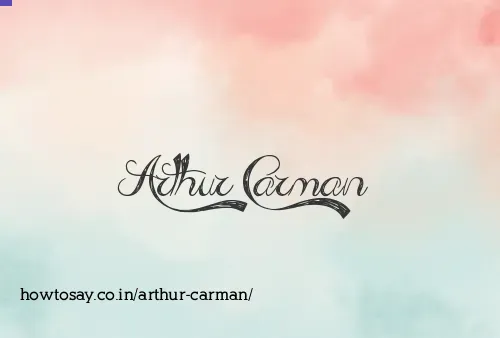 Arthur Carman
