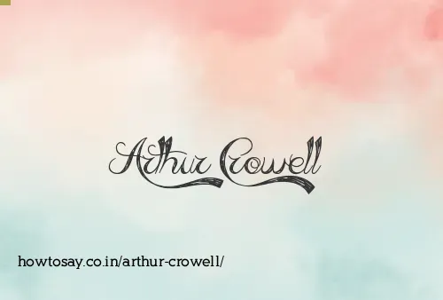 Arthur Crowell