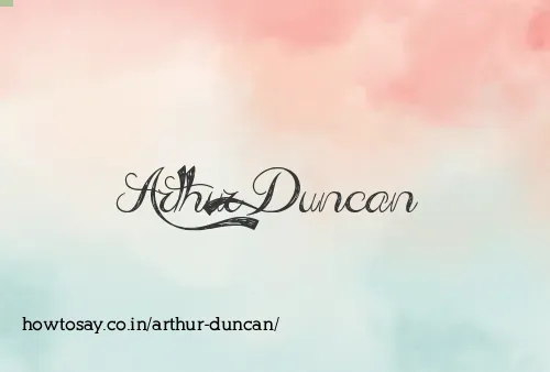Arthur Duncan