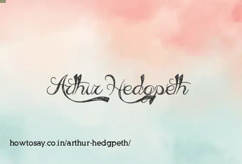 Arthur Hedgpeth