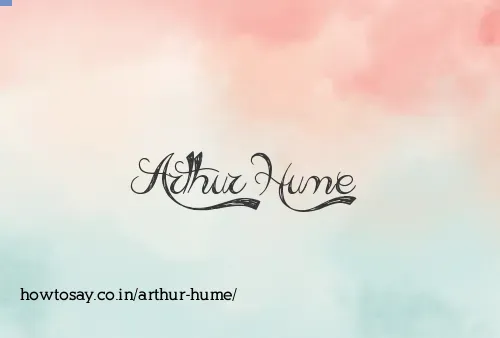 Arthur Hume