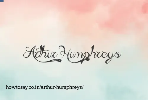 Arthur Humphreys