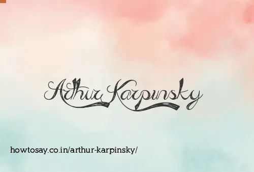 Arthur Karpinsky