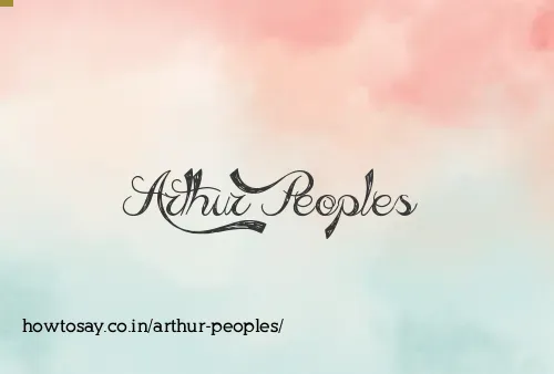 Arthur Peoples