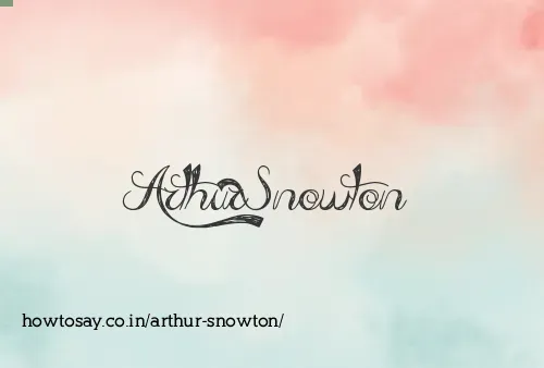 Arthur Snowton