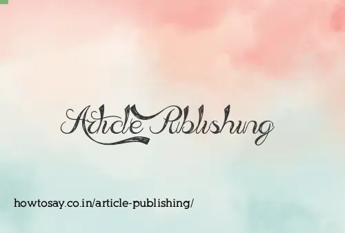 Article Publishing