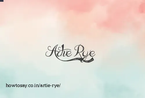 Artie Rye