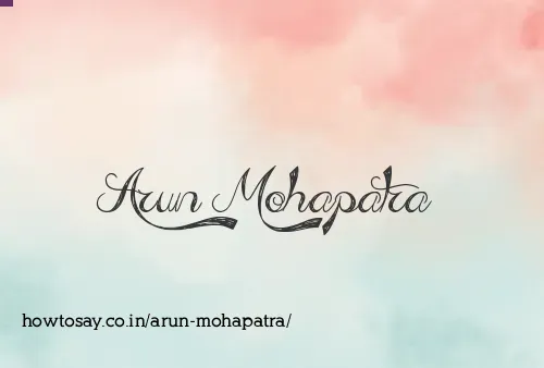 Arun Mohapatra