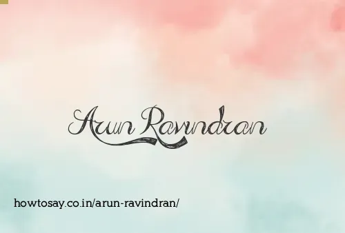 Arun Ravindran