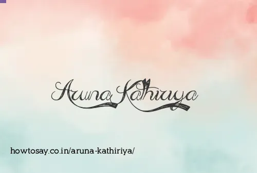 Aruna Kathiriya
