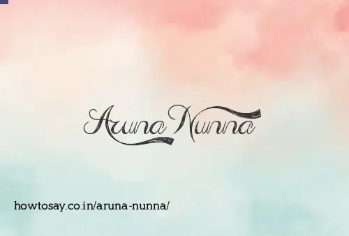 Aruna Nunna