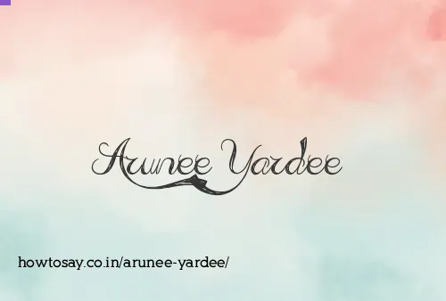 Arunee Yardee