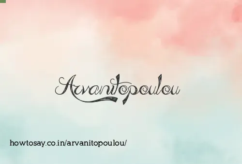 Arvanitopoulou