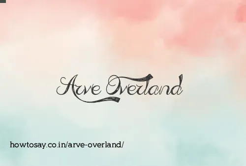 Arve Overland