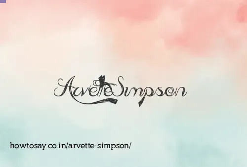 Arvette Simpson