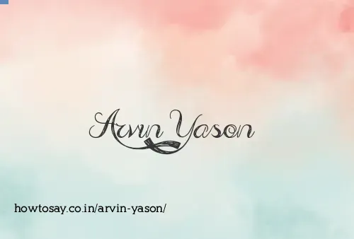 Arvin Yason