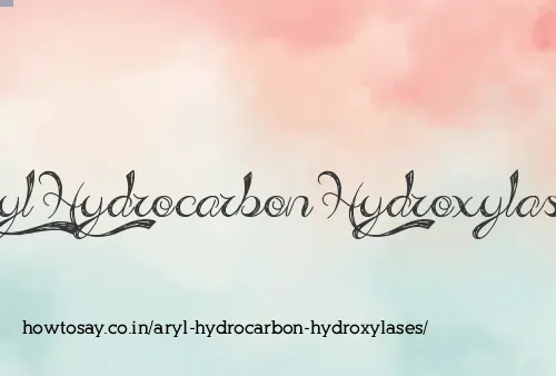 Aryl Hydrocarbon Hydroxylases