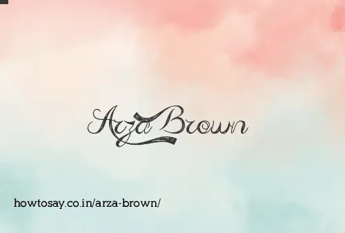 Arza Brown