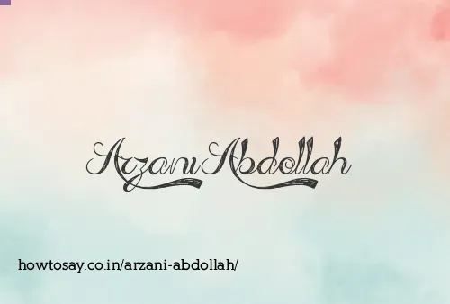 Arzani Abdollah