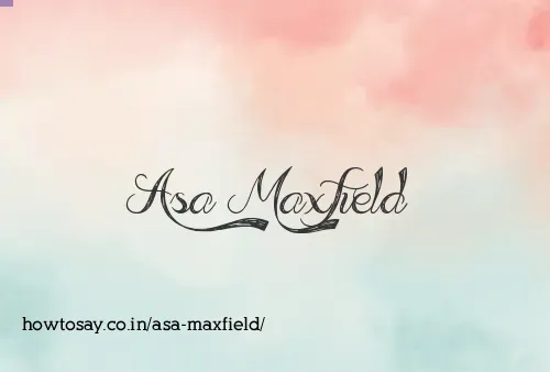 Asa Maxfield