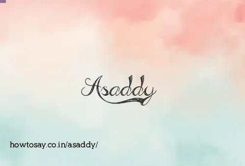 Asaddy