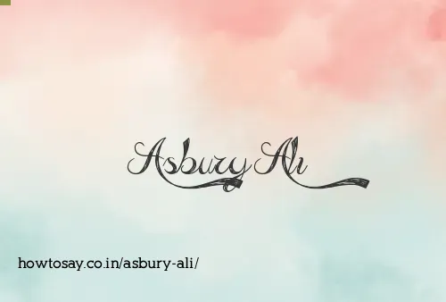 Asbury Ali