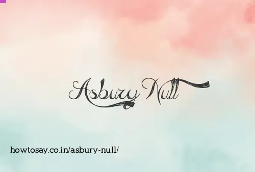 Asbury Null