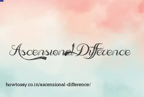 Ascensional Difference