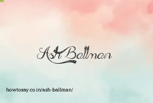 Ash Ballman