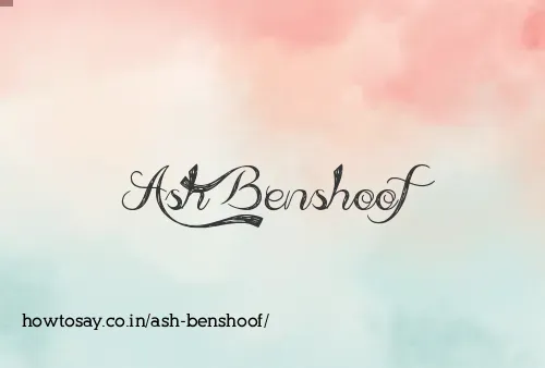 Ash Benshoof