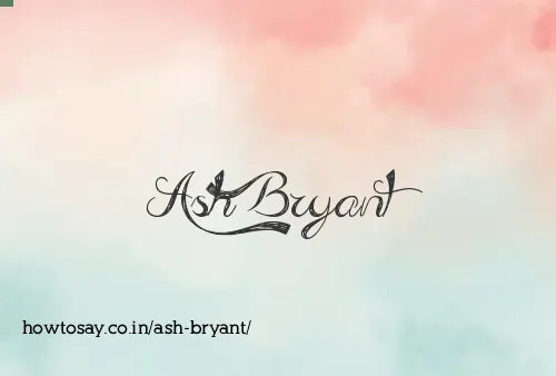 Ash Bryant