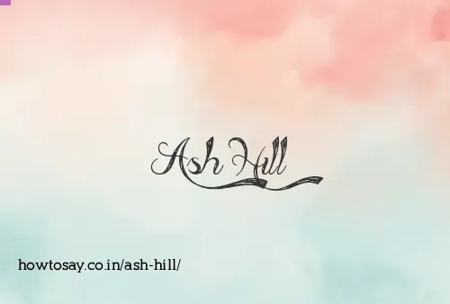Ash Hill