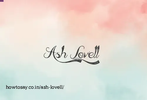 Ash Lovell