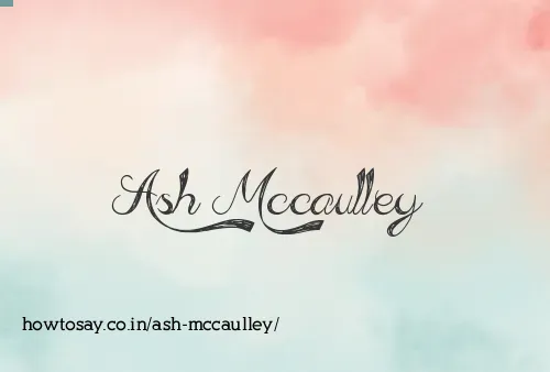 Ash Mccaulley