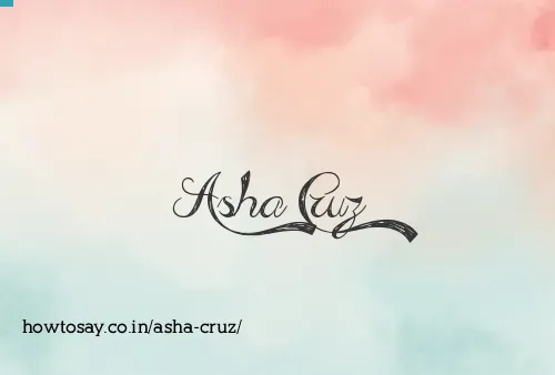 Asha Cruz