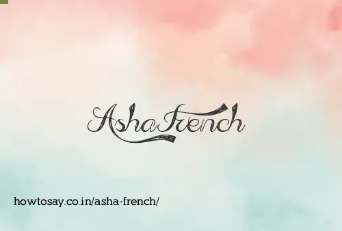 Asha French