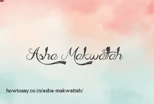 Asha Makwattah