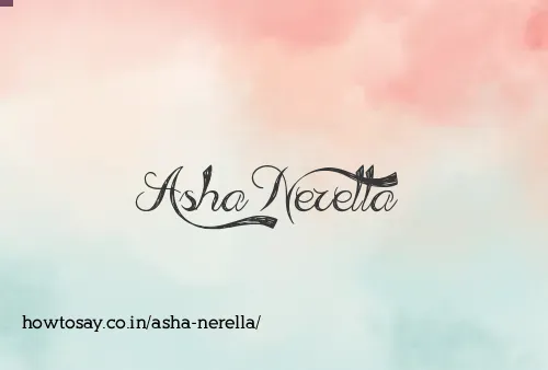 Asha Nerella