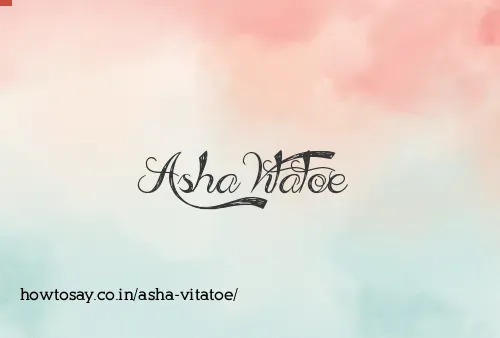 Asha Vitatoe