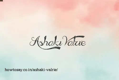 Ashaki Valrie