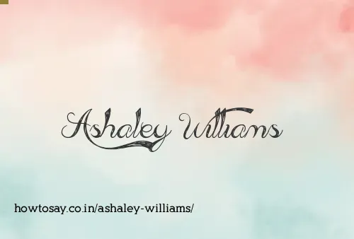 Ashaley Williams