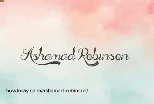 Ashamad Robinson