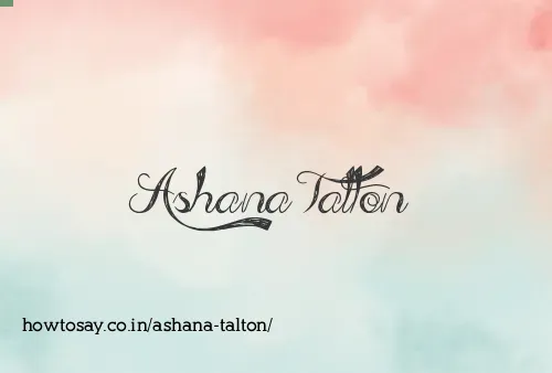 Ashana Talton