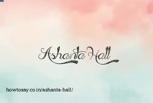 Ashanta Hall