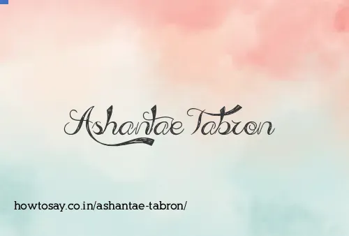 Ashantae Tabron